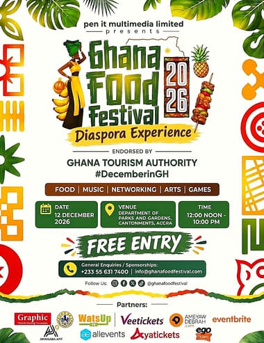 Ghana Food Festival: Diaspora Experience 2026