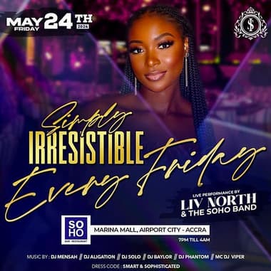 Simply Irresistible Fridays at SOHO Bar & Restaurant