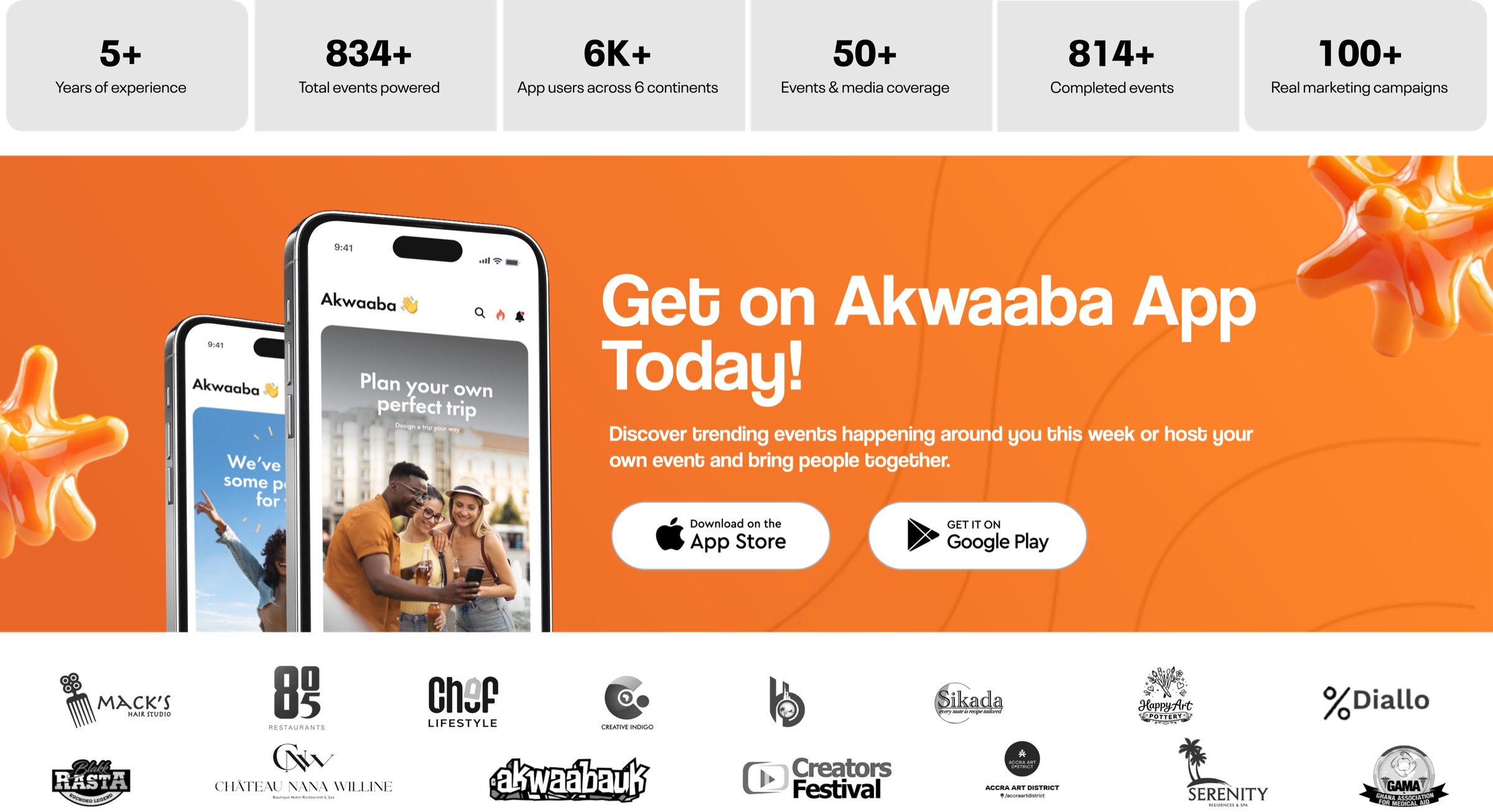 Get on Akwaaba today — Download on App Store and Google Play